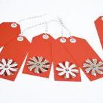 Gift Tags - 6 Brilliant Red..